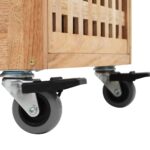 Armoire de salle de bains 41x41x91 cm Bois de noyer massif – Image 6