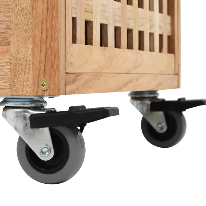 Armoire de salle de bains 41x41x91 cm Bois de noyer massif – Image 6