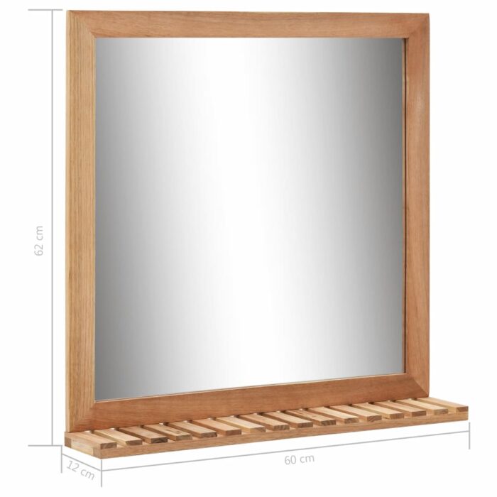 VXL8719883590691_g_en_hd_6.jpg Miroir de salle de bain 60 x 12 x 62 cm Bois de noyer massif – Image 6
