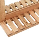 Armoire pour lavabo avec miroir Bois de noyer massif – Image 11