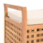 Banc de rangement 93x49x49 cm Bois de noyer massif – Image 5