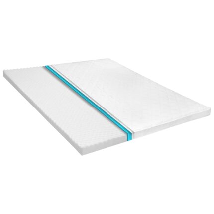 Sur-matelas 160 x 200 cm Mousse froide Profil d'œuf 6 cm
