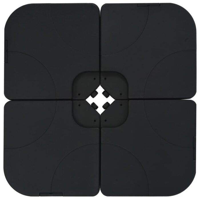 Parasol de jardin avec base portable vert – Image 6