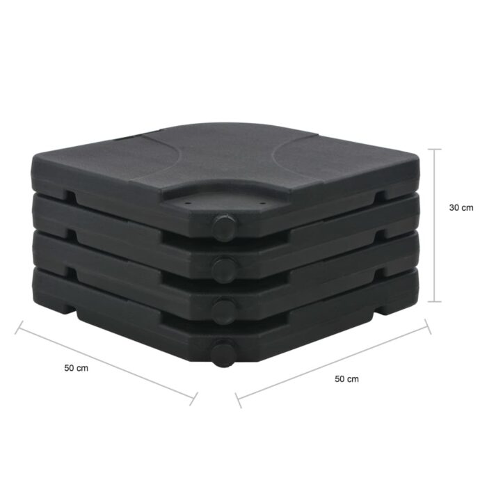 Parasol de jardin avec base portable anthracite – Image 12