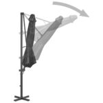 Parasol de jardin avec base portable anthracite – Image 4