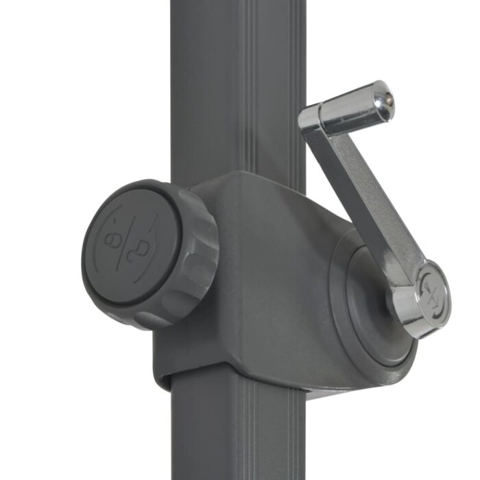Parasol de jardin avec base portable anthracite – Image 5