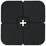 Parasol de jardin avec base portable taupe – Image 6