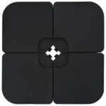 Parasol de jardin avec base portable taupe – Image 8