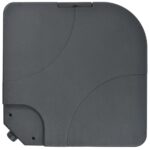 Parasol de jardin avec base portable taupe – Image 9