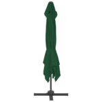 Parasol de jardin avec base portable vert – Image 5