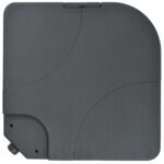 Parasol de jardin avec base portable taupe – Image 9