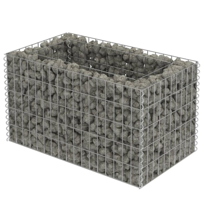 VXL8719883592046_g_en_hd_2.jpg Lit surélevé à gabion Acier galvanisé 90x50x50 cm – Image 2