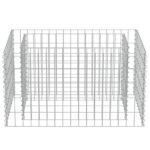 Lit surélevé à gabion Acier galvanisé 90x50x50 cm – Image 3