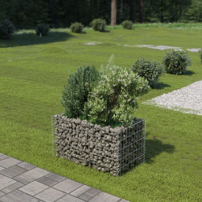 VXL8719883592046_m_en_hd_1.jpg Lit surélevé à gabion Acier galvanisé 90x50x50 cm – Image 1