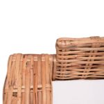 Ensemble de canapés de jardin 2 pcs avec coussins Rotin naturel – Image 5