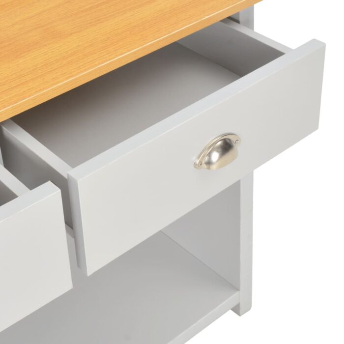 Table console Gris 97 x 35 x 76 cm – Image 6