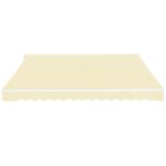 Auvent pliable manuel 600 cm Crème – Image 2