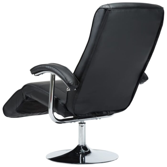 Fauteuil TV noir similicuir – Image 5
