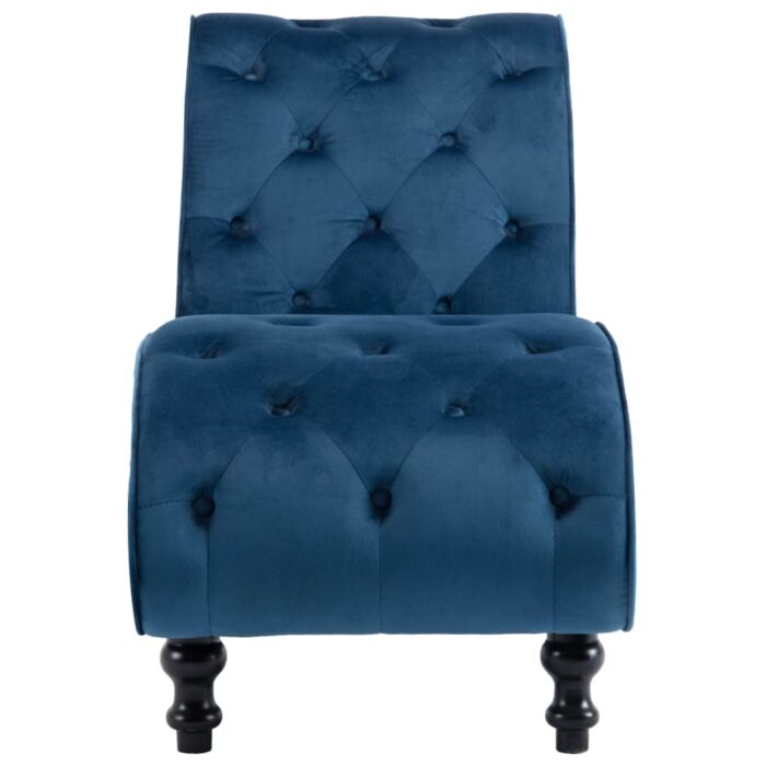Chaise longue Bleu Velours – Image 2