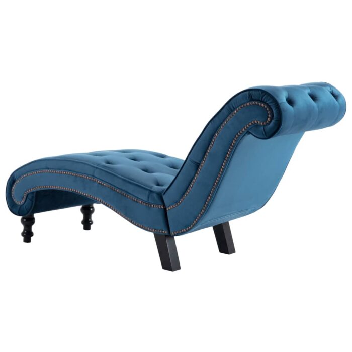 Chaise longue Bleu Velours – Image 4