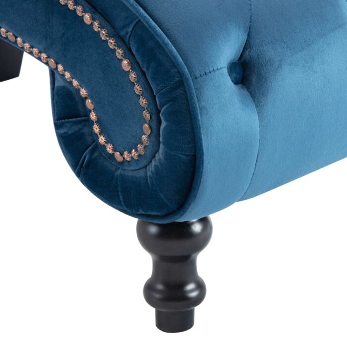 Chaise longue Bleu Velours – Image 5