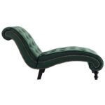 Chaise longue Velours Vert – Image 3