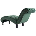 Chaise longue Velours Vert – Image 4
