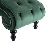 Chaise longue Velours Vert – Image 5