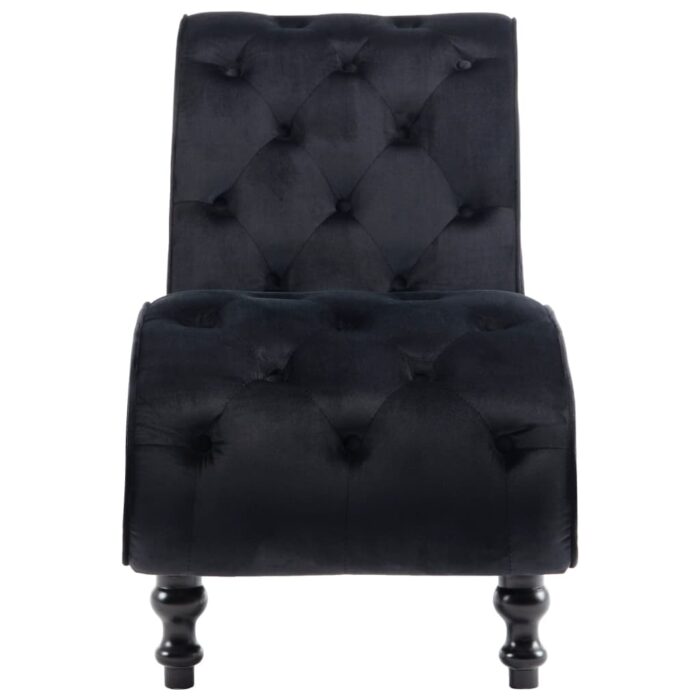 Chaise longue Noir Velours – Image 2