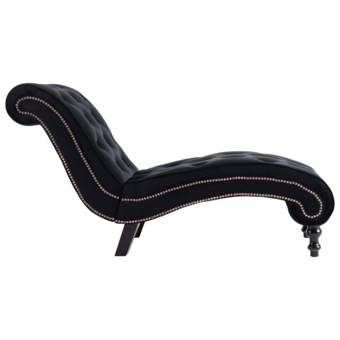 Chaise longue Noir Velours – Image 3