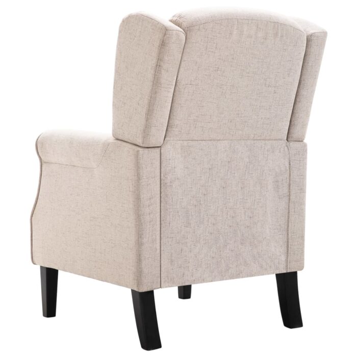 Fauteuil beige tissu – Image 5