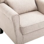 Fauteuil beige tissu – Image 6
