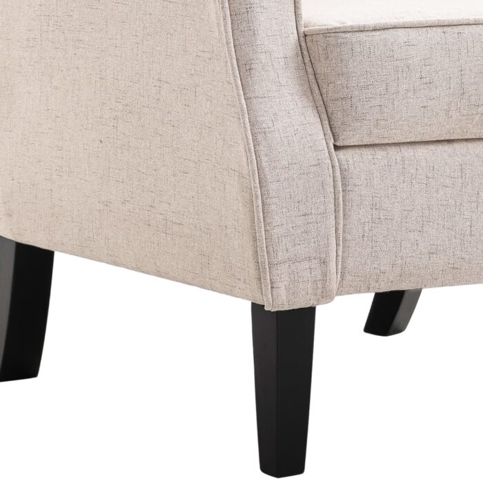 Fauteuil beige tissu – Image 7