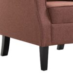 Fauteuil marron tissu – Image 7