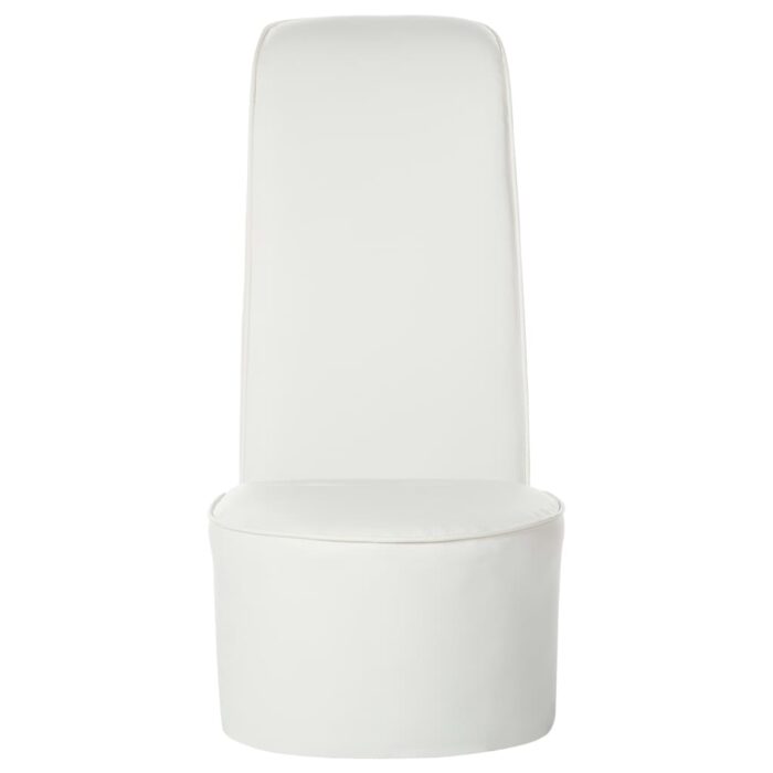 Chaise en forme de chaussure à talon haut Blanc Similicuir – Image 3