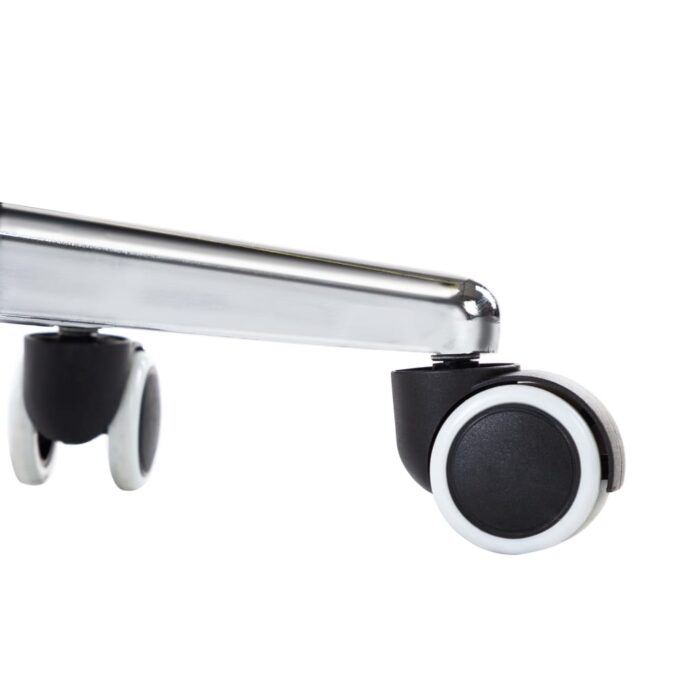 Chaises à manger lot de 2 bleu tissu – Image 7