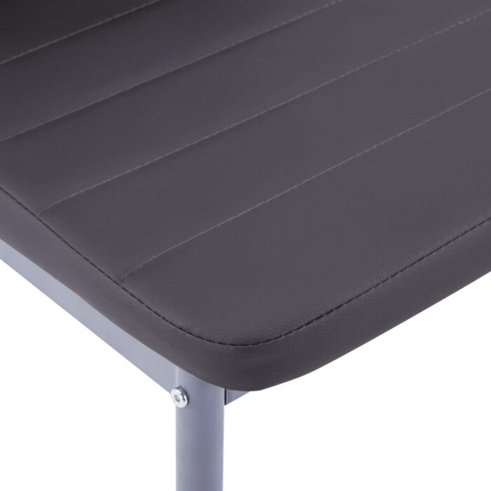 Mobilier de salle à manger 5 pcs Gris – Image 11
