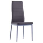 Mobilier de salle à manger 5 pcs Gris – Image 6