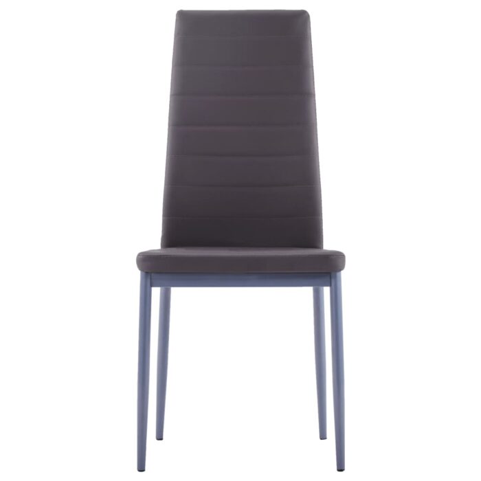 Mobilier de salle à manger 5 pcs Gris – Image 7