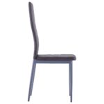 Mobilier de salle à manger 5 pcs Gris – Image 8