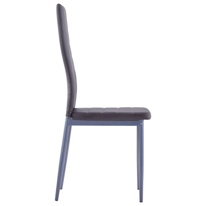 Mobilier de salle à manger 5 pcs Gris – Image 8