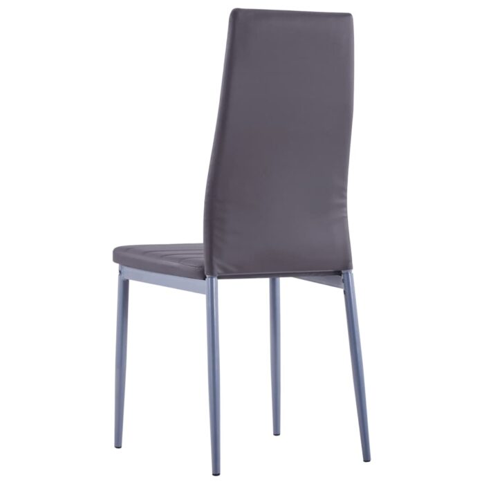 Mobilier de salle à manger 5 pcs Gris – Image 9