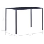 Mobilier de salle à manger 5 pcs Rouge bordeaux – Image 12