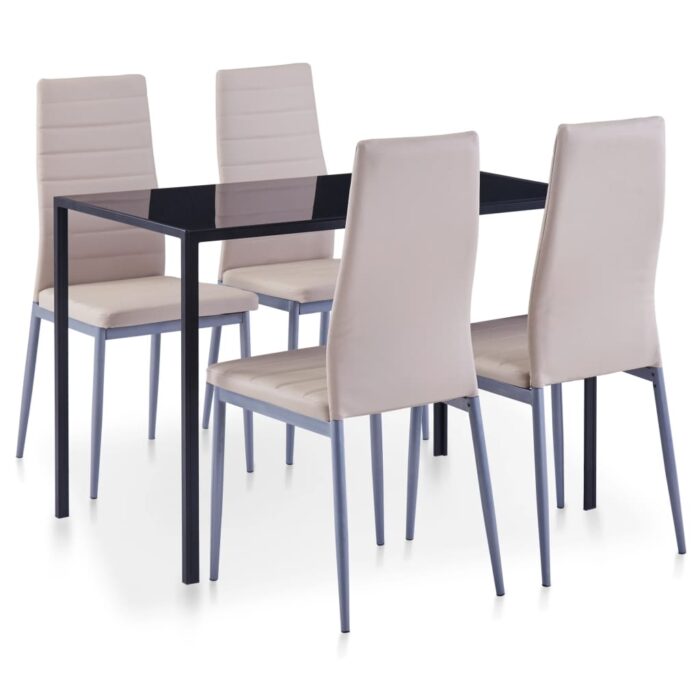 Ensemble de salle à manger 5 pcs Cappuccino – Image 1