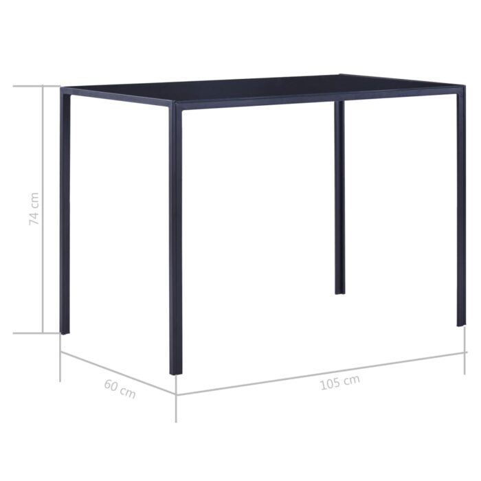Ensemble de salle à manger 5 pcs Bleu – Image 12
