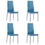Ensemble de salle à manger 5 pcs Bleu – Image 5
