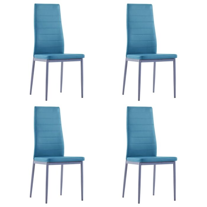 Ensemble de salle à manger 5 pcs Bleu – Image 5