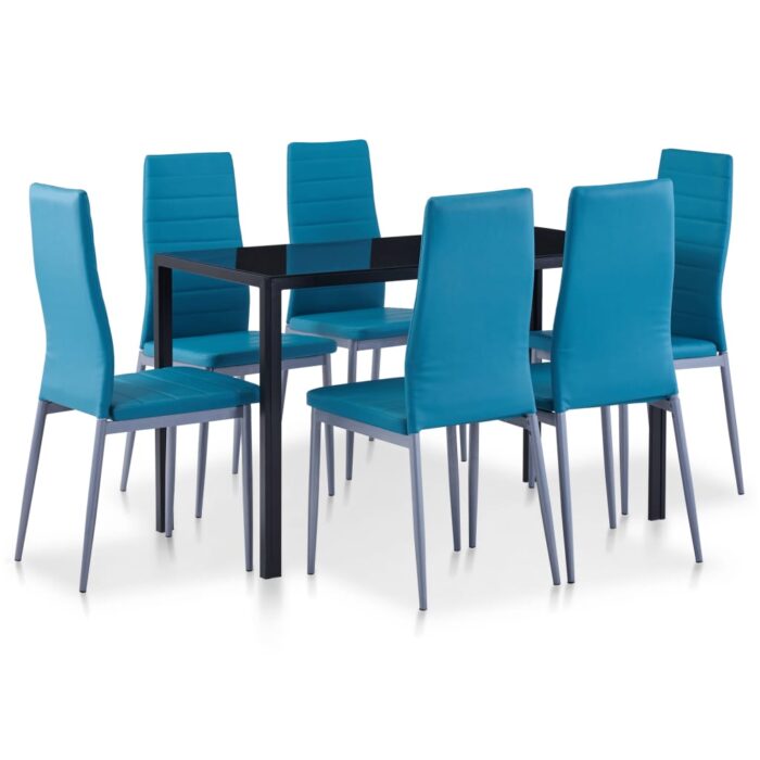 VXL8719883599052_a_en_hd_1.jpg Ensemble à dîner 7 pcs Bleu – Image 1