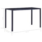 Ensemble à dîner 7 pcs Bleu – Image 12