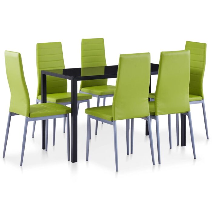 VXL8719883599076_a_en_hd_1.jpg Ensemble à dîner 7 pcs Vert – Image 1